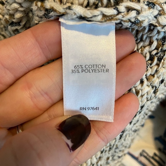 J.Jill Knit Neutral Colors Sweater size Medium - Picture 7 of 9